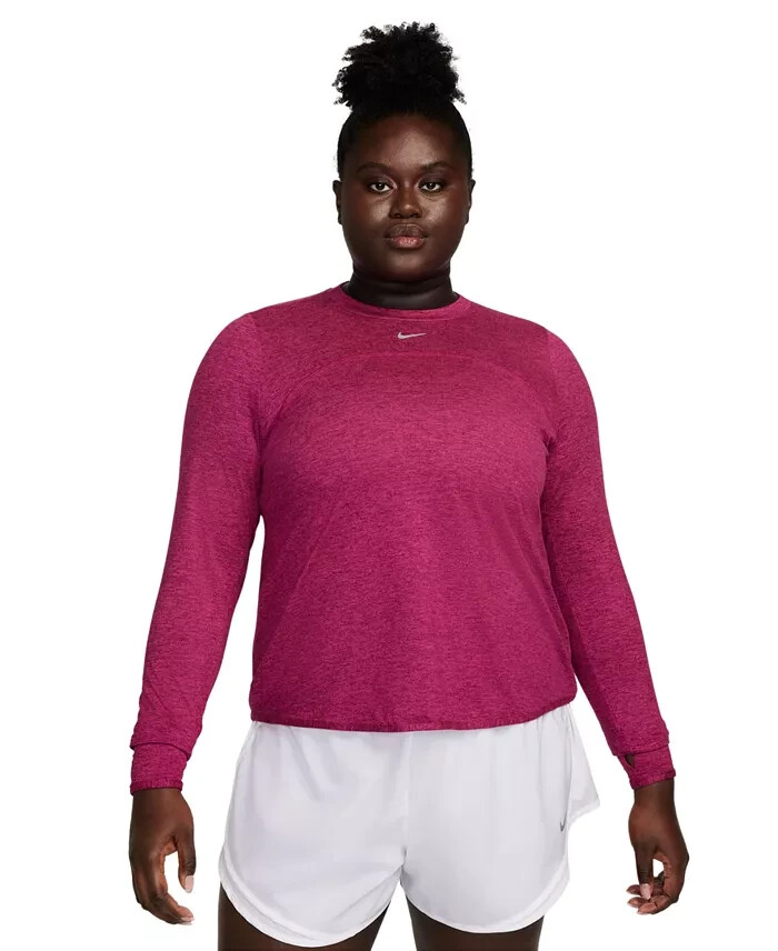 nike element plus size running top